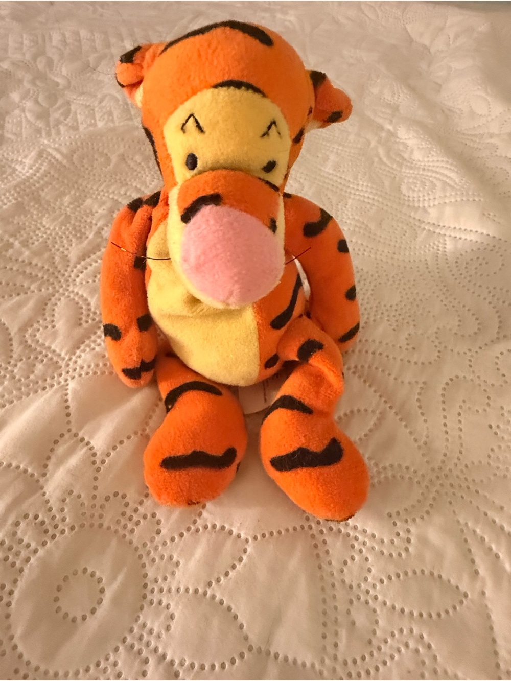 Disney Orange and Pink Tigger Plush Stuffed Animal